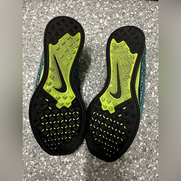 Nike Flyknit Racers - Blue Lagoon - Men’s 9 - Picture 3 of 5